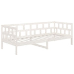 Day Bed without Mattress White Solid Wood Pine 80x200 cm - Bargainia.com - 