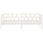 Day Bed without Mattress White Solid Wood Pine 80x200 cm - Bargainia.com - 