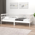 Day Bed without Mattress White Solid Wood Pine 80x200 cm - Bargainia.com - 