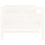 Day Bed without Mattress White Solid Wood Pine 80x200 cm - Bargainia.com - 