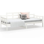 Day Bed without Mattress White Solid Wood Pine 80x200 cm - Bargainia.com - 