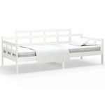 Day Bed without Mattress White Solid Wood Pine 80x200 cm - Bargainia.com - 