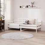 Day Bed without Mattress White Solid Wood Pine 80x200 cm - Bargainia.com - 