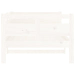 Day Bed without Mattress White Solid Wood Pine 90x190 cm Single - Bargainia.com - 