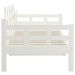 Day Bed without Mattress White Solid Wood Pine 90x190 cm Single - Bargainia.com - 