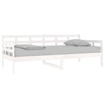 Day Bed without Mattress White Solid Wood Pine 90x190 cm Single - Bargainia.com - 