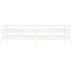 Day Bed without Mattress White Solid Wood Pine 90x200 cm - Bargainia.com - 