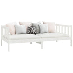 Day Bed without Mattress White Solid Wood Pine 90x200cm - Bargainia.com - 
