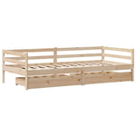 Daybed with Drawers without Mattress 80x200 cm Solid Wood - Bargainia.com - 