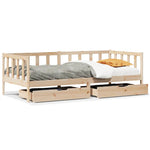 Daybed with Drawers without Mattress 80x200 cm Solid Wood - Bargainia.com - 