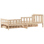 Daybed with Drawers without Mattress 80x200 cm Solid Wood - Bargainia.com - 