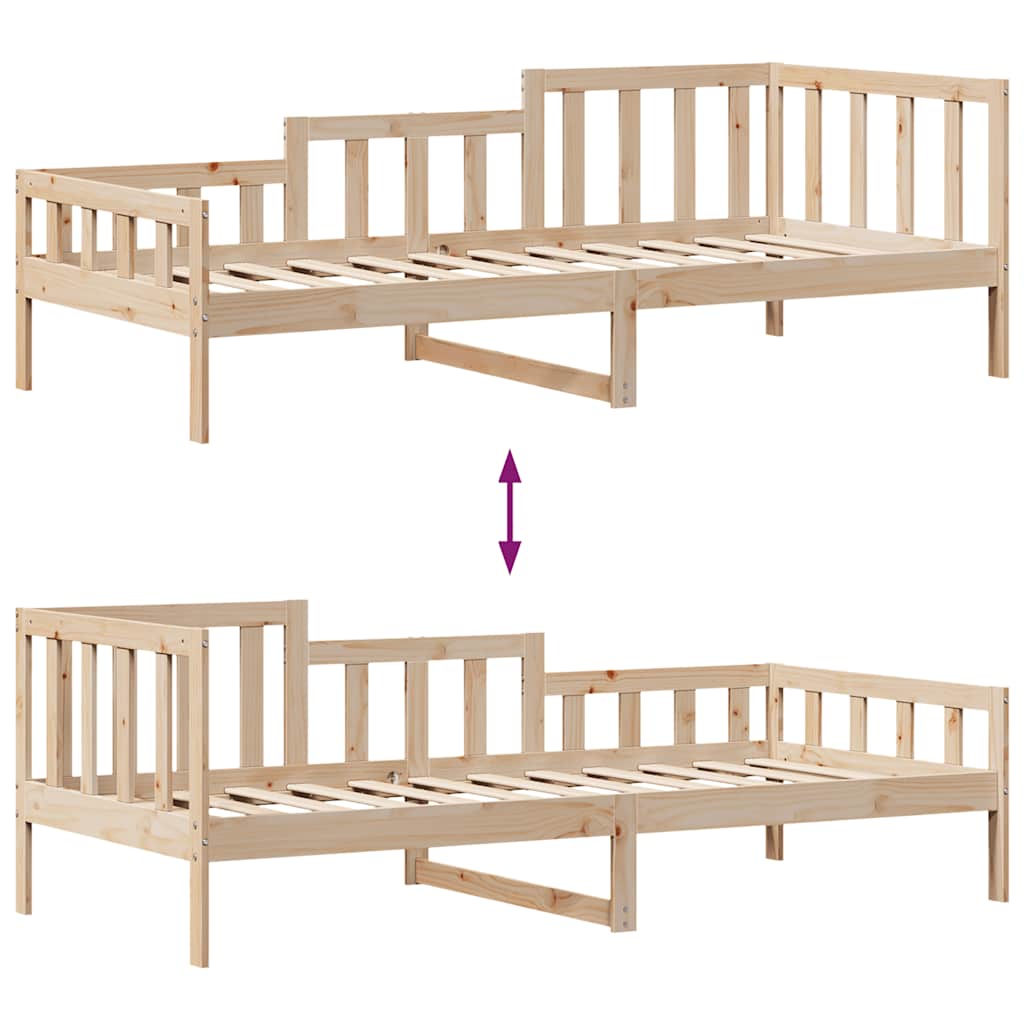 Daybed with Drawers without Mattress 80x200 cm Solid Wood - Bargainia.com - 