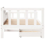 Daybed with Drawers without Mattress 90x190 cm Single Solid Wood - Bargainia.com - 