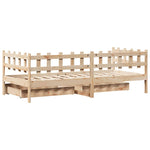 Daybed with Drawers without Mattress 90x190 cm Single Solid Wood - Bargainia.com - 