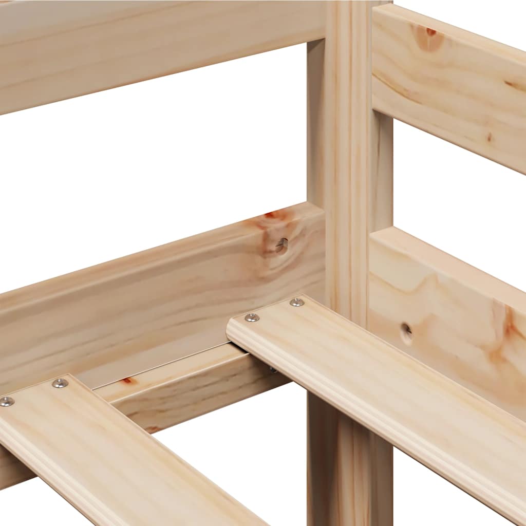 Daybed with Drawers without Mattress 90x200 cm Solid Wood - Bargainia.com - 