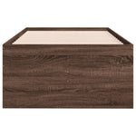 Daybed with Drawers without Mattress Brown Oak 100x200 cm - Bargainia.com - 