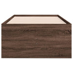 Daybed with Drawers without Mattress Brown Oak 90x200 cm - Bargainia.com - 