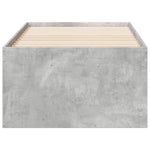 Daybed with Drawers without Mattress Concrete Grey 100x200 cm - Bargainia.com - 