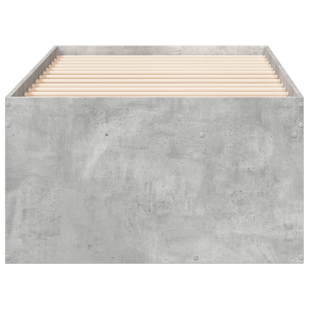 Daybed with Drawers without Mattress Concrete Grey 75x190 cm Small Single - Bargainia.com - 