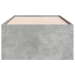 Daybed with Drawers without Mattress Concrete Grey 90x200 cm - Bargainia.com - 
