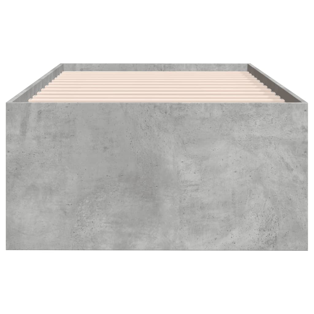 Daybed with Drawers without Mattress Concrete Grey 90x200 cm - Bargainia.com - 