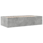 Daybed with Drawers without Mattress Concrete Grey 90x200 cm - Bargainia.com - 