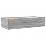 Daybed with Drawers without Mattress Grey Sonoma 100x200 cm - Bargainia.com - 