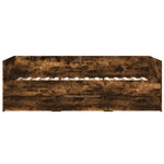 Daybed with Drawers without Mattress Smoked Oak 100x200 cm - Bargainia.com - 