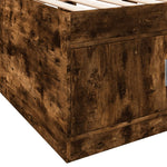 Daybed with Drawers without Mattress Smoked Oak 75x190 cm Small Single - Bargainia.com - 