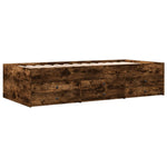 Daybed with Drawers without Mattress Smoked Oak 90x200 cm - Bargainia.com - 