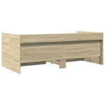 Daybed with Drawers without Mattress Sonoma Oak 100x200 cm - Bargainia.com - 