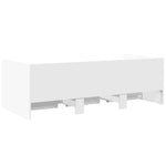Daybed with Drawers without Mattress White 100x200 cm - Bargainia.com - 