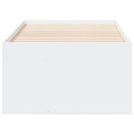 Daybed with Drawers without Mattress White 75x190 cm Small Single - Bargainia.com - 