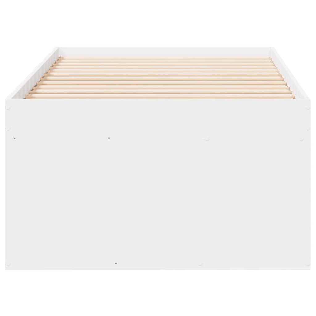 Daybed with Drawers without Mattress White 75x190 cm Small Single - Bargainia.com - 