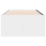 Daybed with Drawers without Mattress White 75x190 cm Small Single - Bargainia.com - 