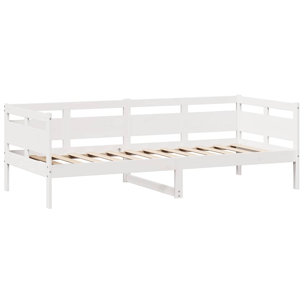 Daybed with Drawers without Mattress White 80x200 cm Solid Wood - Bargainia.com - 