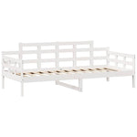 Daybed with Drawers without Mattress White 80x200 cm Solid Wood - Bargainia.com - 