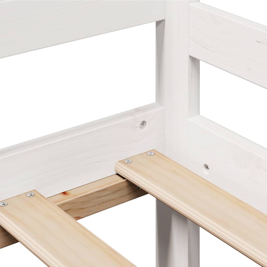 Daybed with Drawers without Mattress White 80x200 cm Solid Wood - Bargainia.com - 