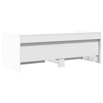 Daybed with Drawers without Mattress White 90x190 cm Single - Bargainia.com - 