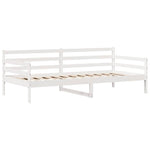 Daybed with Drawers without Mattress White 90x190 cm Single Solid Wood - Bargainia.com - 