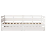 Daybed with Drawers without Mattress White 90x190 cm Single Solid Wood - Bargainia.com - 