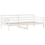 Daybed with Drawers without Mattress White 90x200 cm Solid Wood - Bargainia.com - 