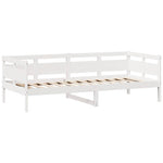 Daybed with Drawers without Mattress White 90x200 cm Solid Wood - Bargainia.com - 