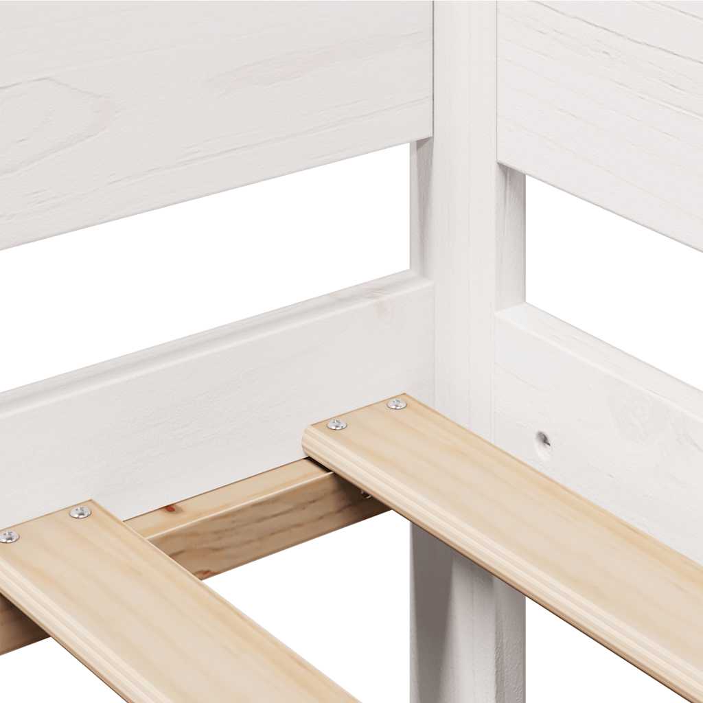 Daybed with Drawers without Mattress White 90x200 cm Solid Wood - Bargainia.com - 