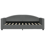 Daybed with Mattress Blue Dark Grey 90x190 cm Fabric - Bargainia.com - 
