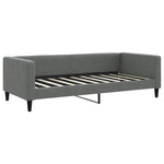Daybed with Mattress Dark Grey 90x190 cm Fabric - Bargainia.com - 