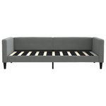 Daybed with Mattress Dark Grey 90x190 cm Fabric - Bargainia.com - 