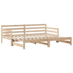 Daybed with Trundle and Drawers without Mattress 80x200 cm - Bargainia.com - 