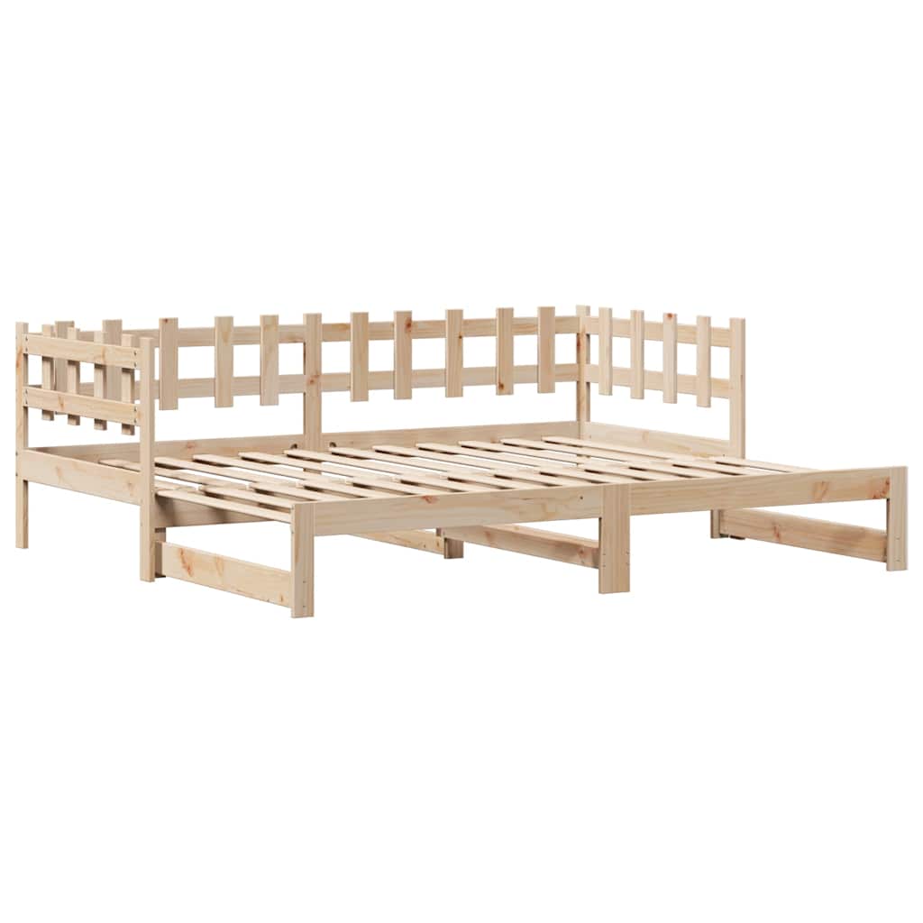 Daybed with Trundle and Drawers without Mattress 80x200 cm - Bargainia.com - 
