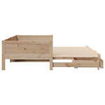 Daybed with Trundle and Drawers without Mattress 90x190 cm Single - Bargainia.com - 